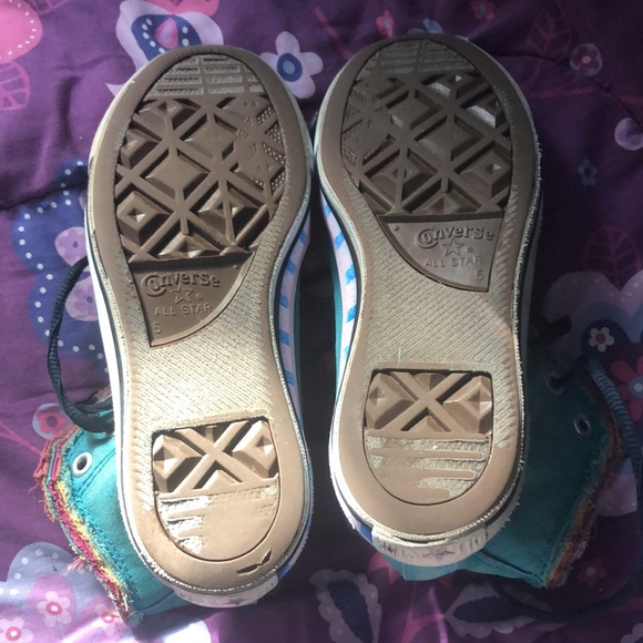 Converse multicolor shoes, women’s 5 - Picture 4 of 4